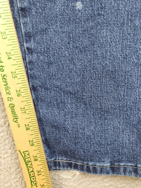 Wrangler Carpenter Jeans Men's 34x32 Dark Wash Workwear Denim Pants Blue Stretch - Picture 5 of 11